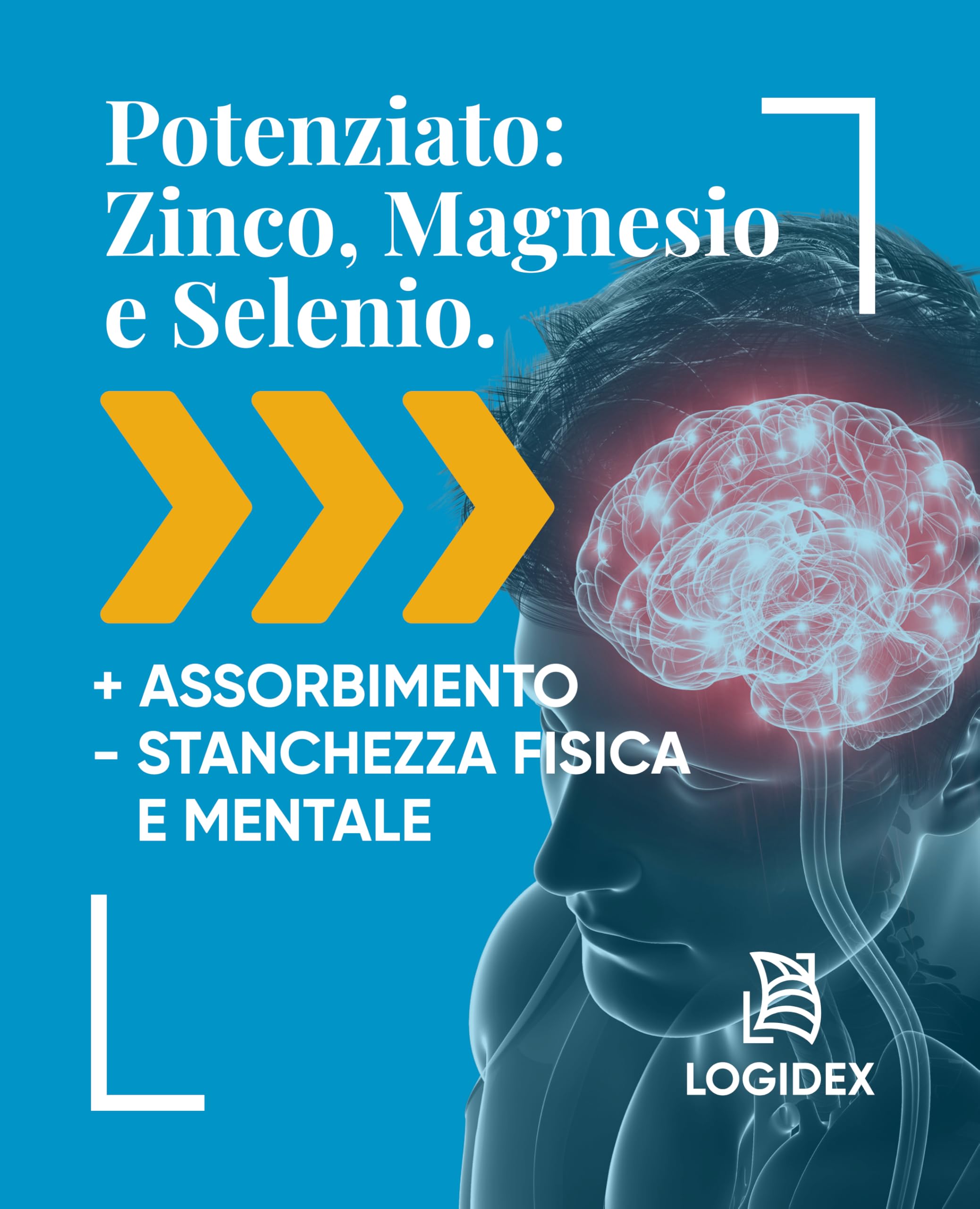 Betafolic Age - Integratore Vitamina B6 e B12, per Stanchezza, Memoria e Concentrazione, con B-Complex, Acido Folico, Citicolina e Q10 – 30 Compresse – Made in Italy Logidex