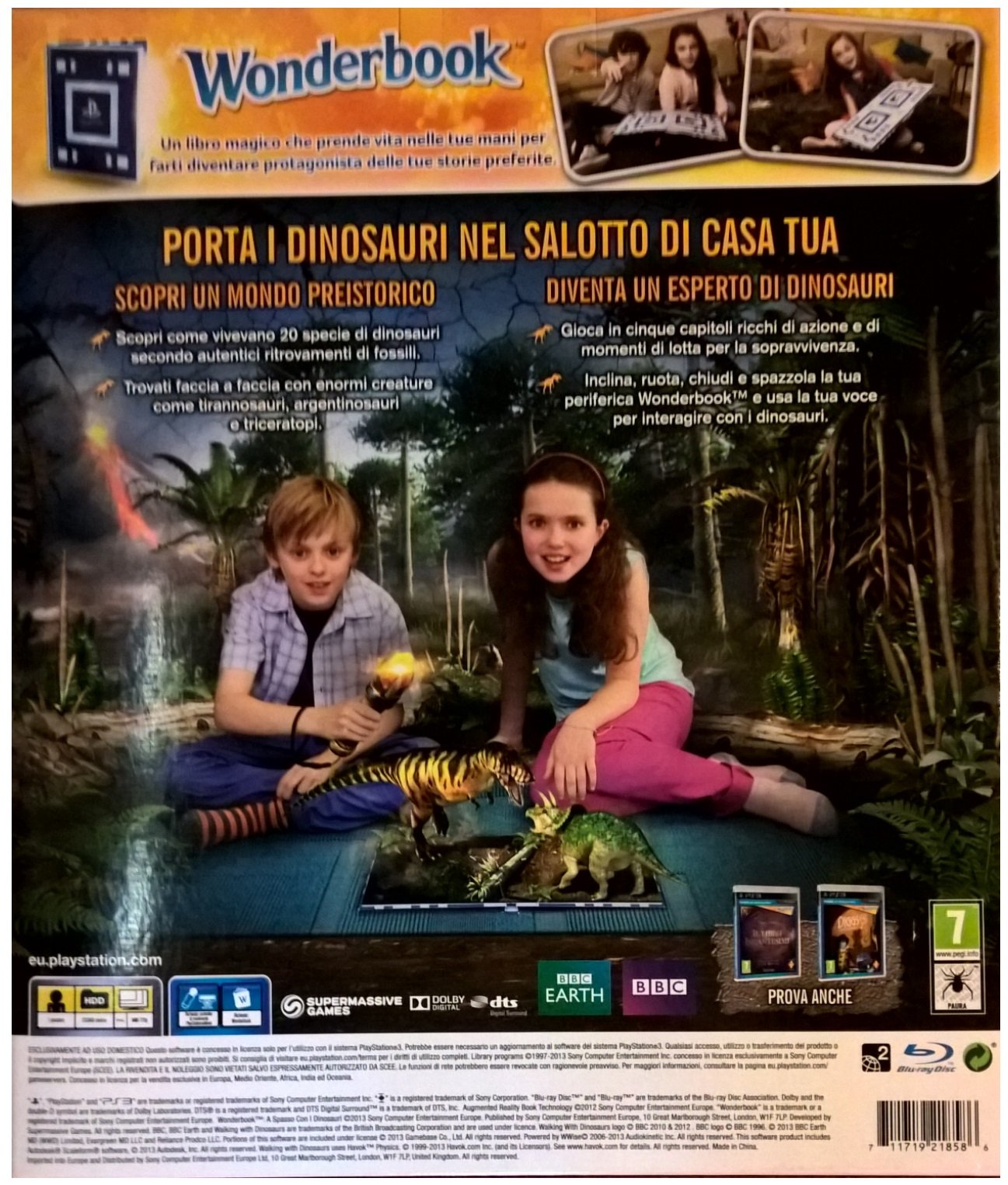 Wonderbook: A Spasso Con I Dinosauri + Libro + PS Move [Bundle]