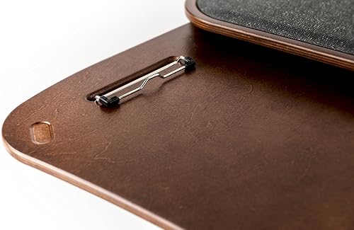 Miniatura 7 de AutoExec AUE00667 - Escritorio de control maestro eficiente para automóvil, acabado de abedul, con inversor de corriente integrado de 200 vatios,