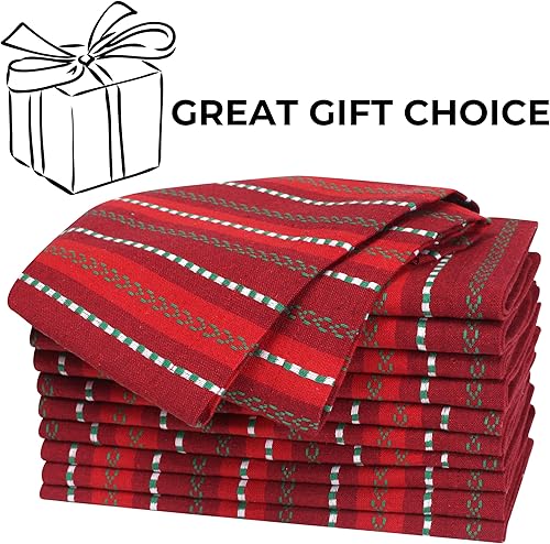 Miniatura 75 de Servilletas de lino y algodón de 18 x 18 pulgadas natural con vainica, servilletas de boda, servilletas de cóctel, servilletas de tela, servilletas