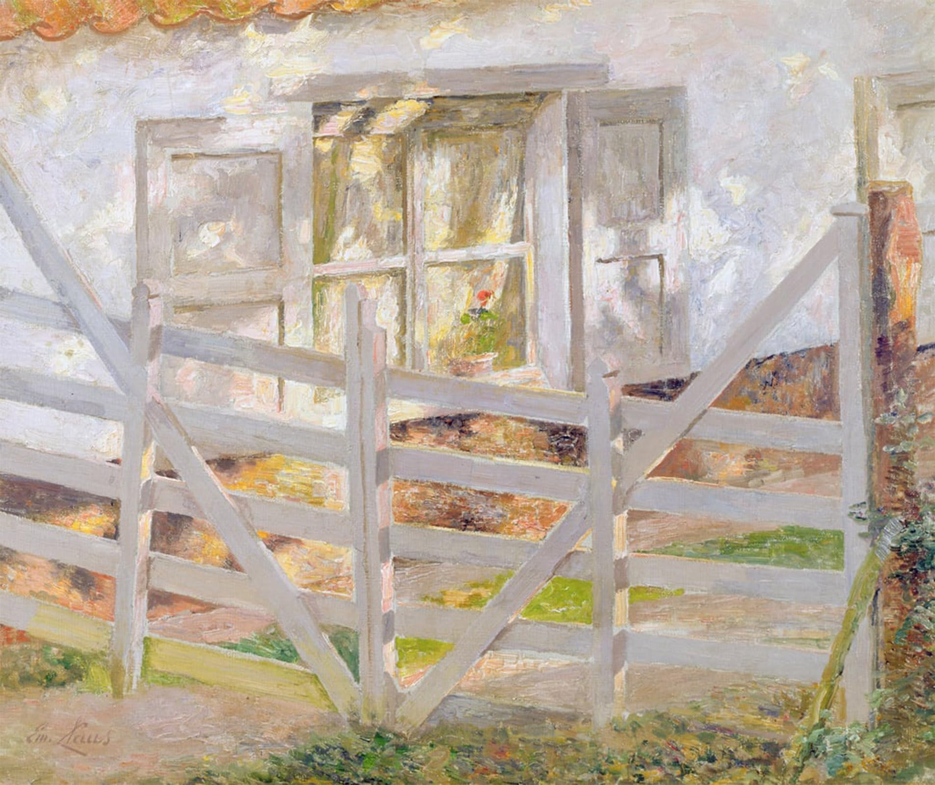 SERENDIPITP Vintage Wall Art Canvas Nordic Poster Canvas Print Picture the Gate by Emile Claus Wall Art Poster for Home Decor 60x90cm