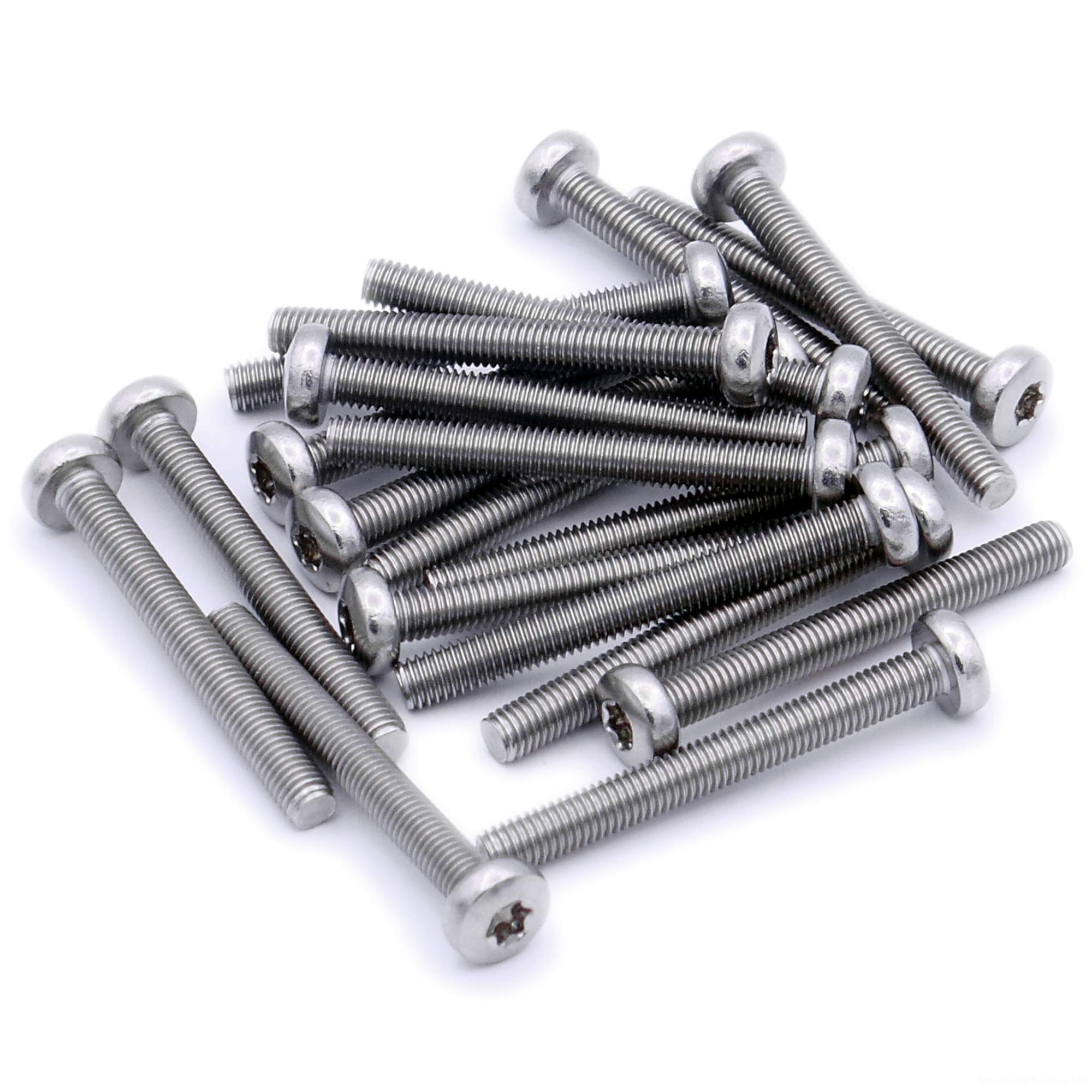 M3 (3mm x 35mm) TX Pan Machine Screw (Bolt) - Stainless Steel (A2) (Pack of 20)