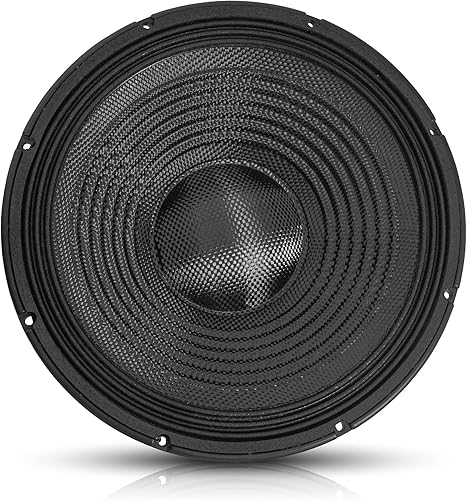 Vista 60 de Sound Town Woofer de marco de aluminio fundido de 18 pulgadas y 1000 W (controlador de baja frecuencia), woofer de repuesto para gabinetes