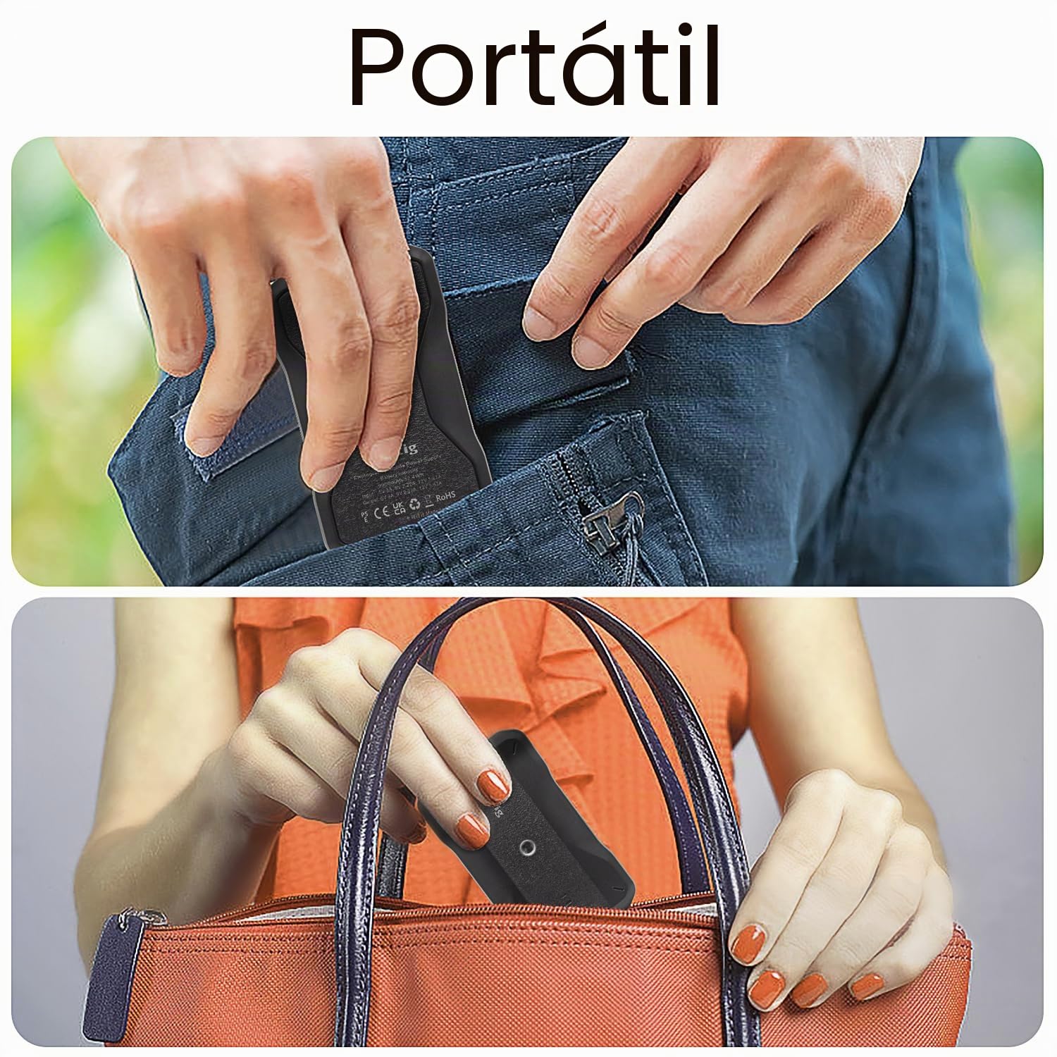 Suptig Cargador portátil de 9000 mAh compatible con GoPro, Canon, Nikon, DJI osmo, Insta 360, Akaso More cámara, teléfono, etc.