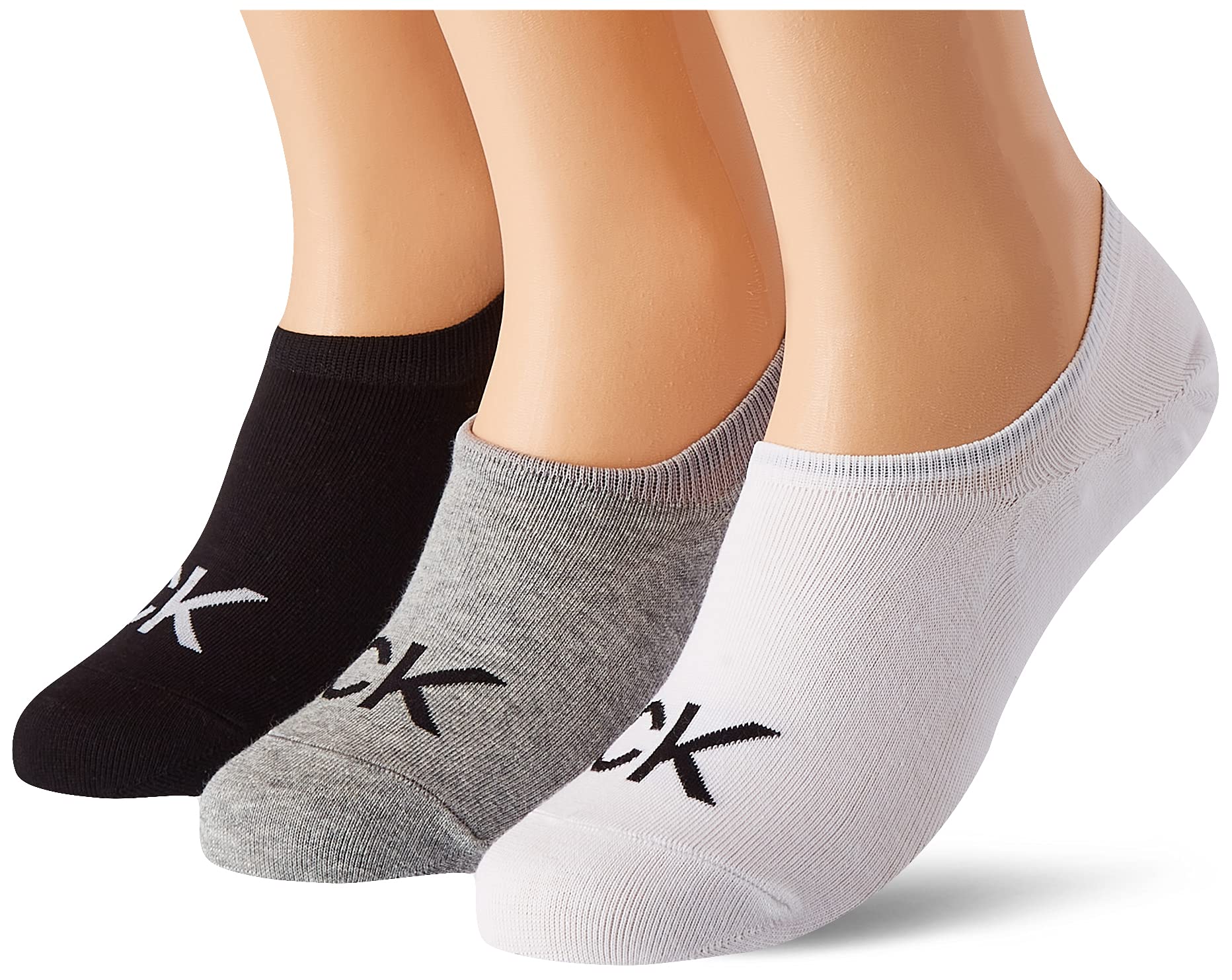 Calvin Klein Men's Logo Men's Liner Socks 3 Pack Footie