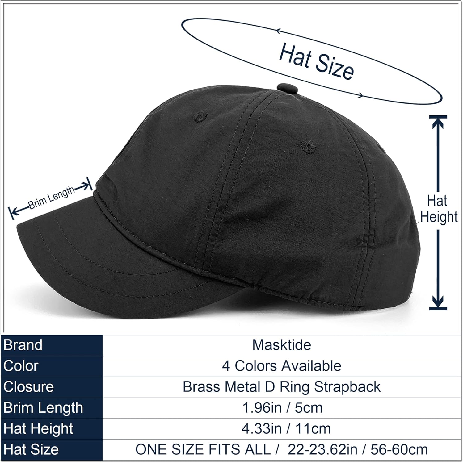 Water Resistant Womens Short Bill Hats Short Brim Hats for Men Running Small Brim Baseball Caps for Ladies - Image 2