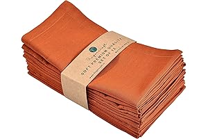 Cloth Rust Cotton Dinner Napkins