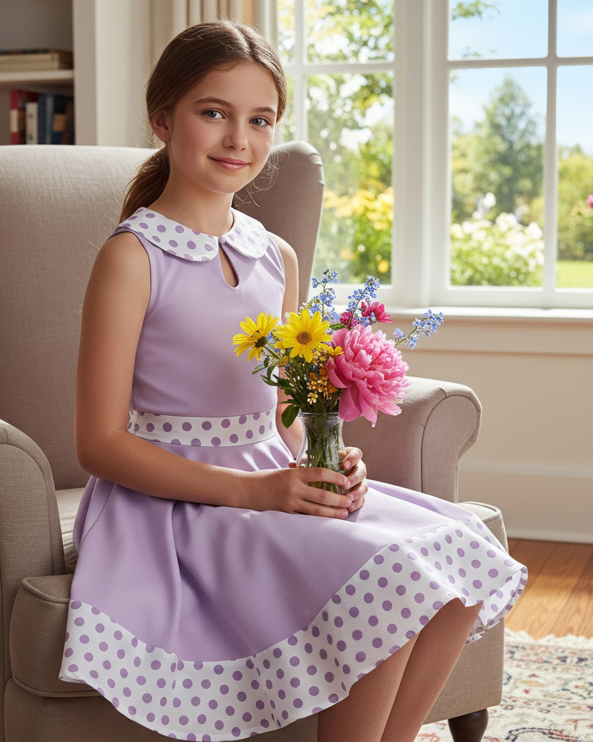 BlackButterfly Vestido Niña Zoey Cuello Peter Pan