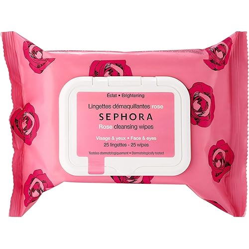 SEPHORA COLLECTION Cleansing & Exfoliating Wipes ROSE 25 WIPES