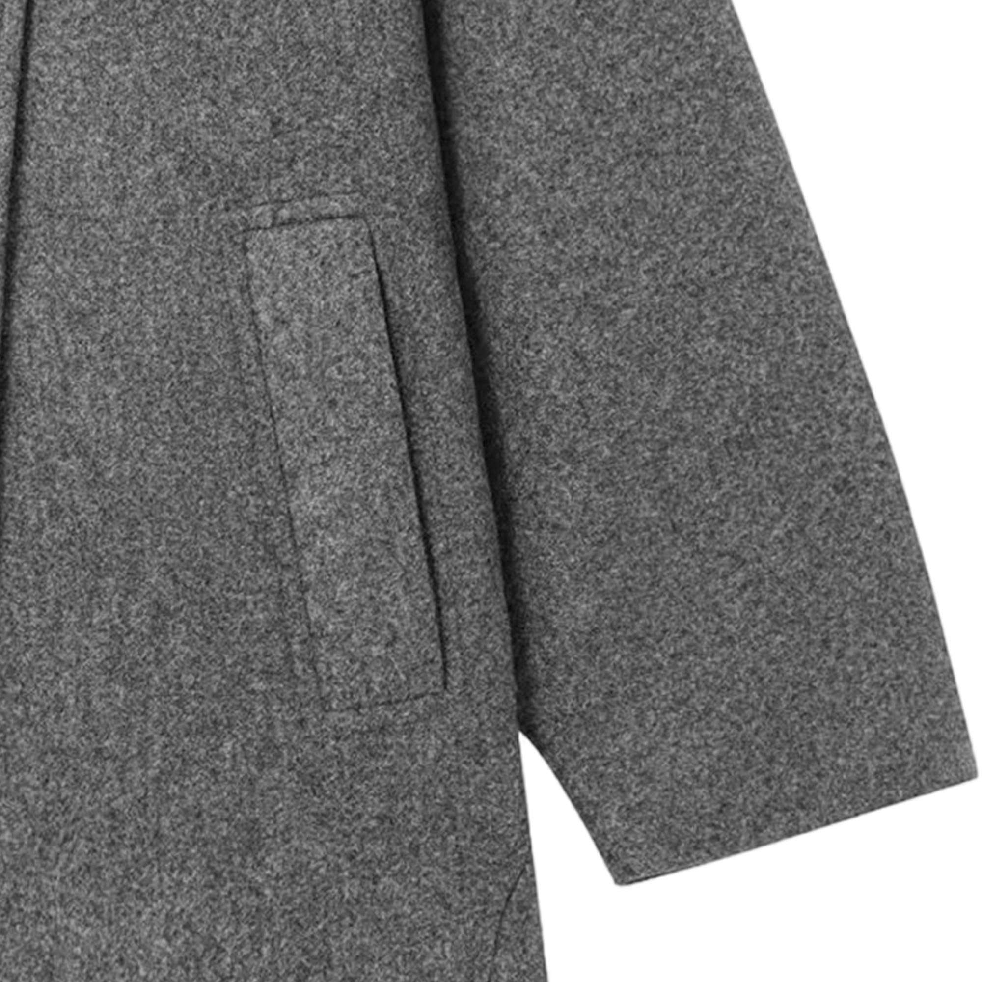 Cappotto da donna monopetto con risvolto sciolto Pulsante obliquo Solido Giacca Casual Inverno Classico Cappotto in Misto Lana Finta