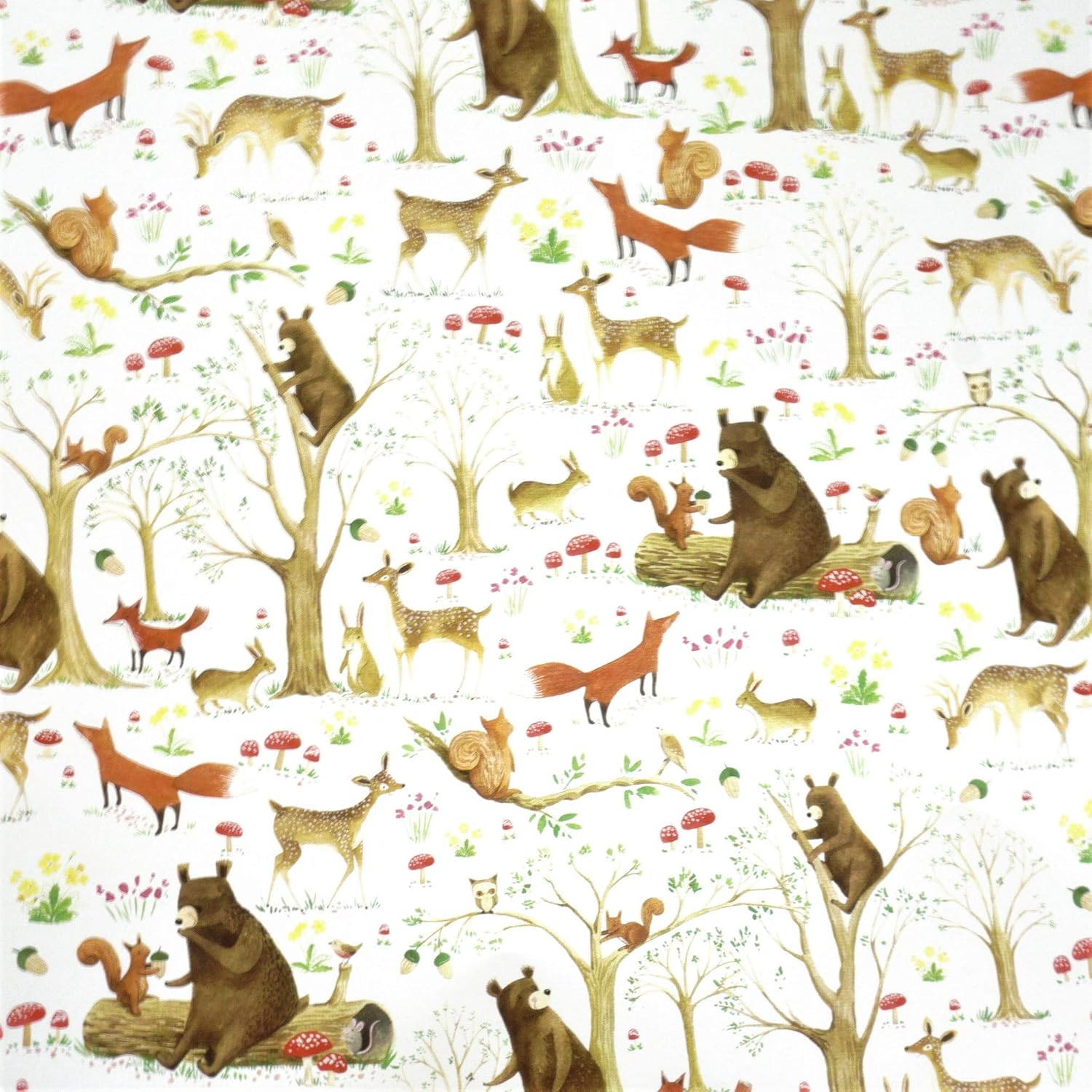 Woodland Animals Wrapping Paper Quirky wrapping paper Christmas wrap