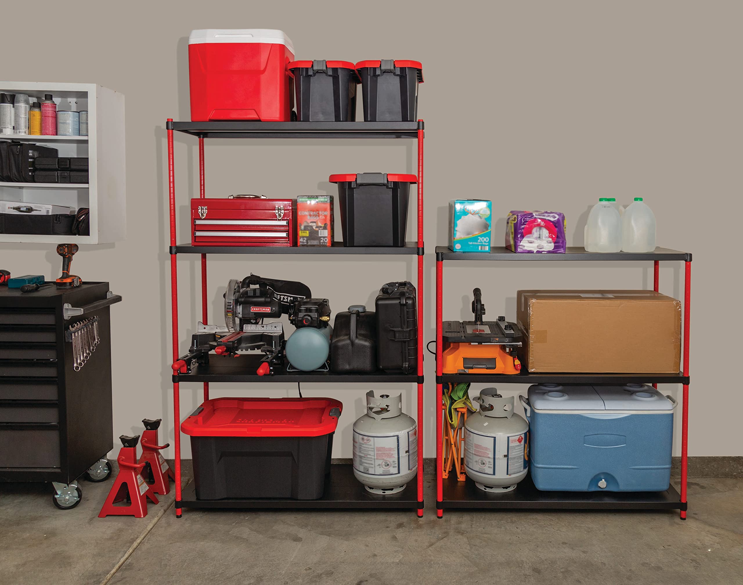 Amazon.com: CRAFTSMAN 4-Shelf 6-Foot Tall Storage Rack for