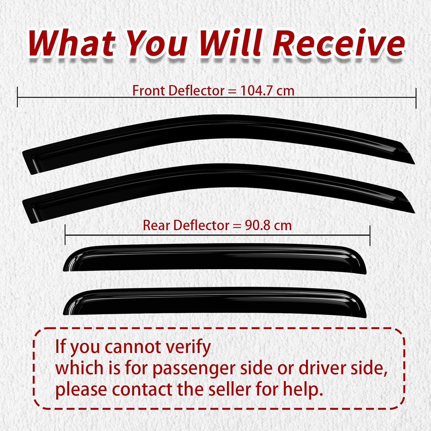 4PC Rain Guards for 2008-2013 Toyota Highlander Window Visors Deflectors Sun Shades Vent Tape On Out Channel