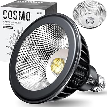 Green Advisor RecommendedBRIM COSMO 22W Plant Growing Light, LED Full Spectrum, High PPFD, High Power Factor, High Color Rendering, Plant LED Light, Energy-Saving Design, Long Life, E26 Socket, with