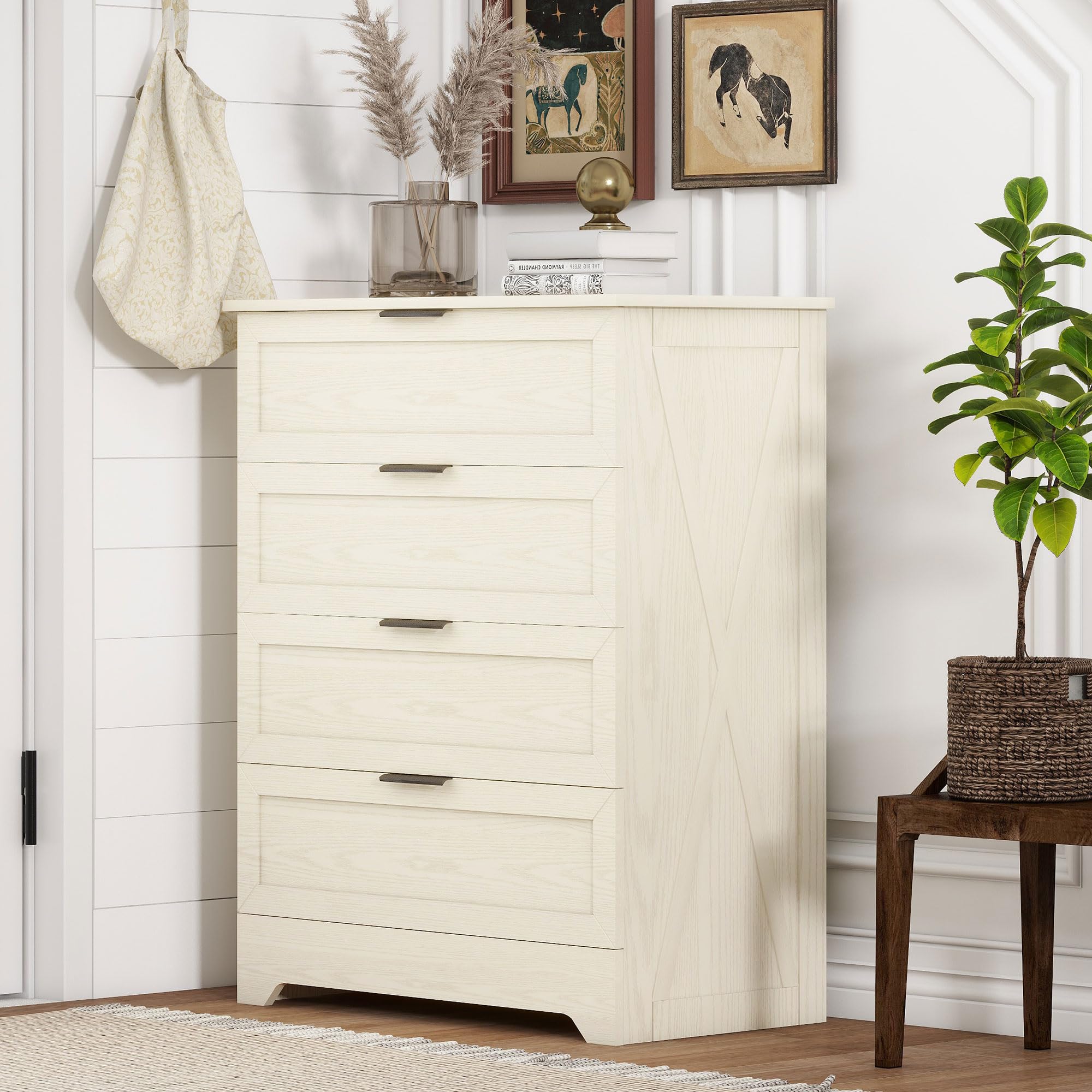Amazon.com: FTZxHKLX 4 Drawer Dresser for Bedroom, Tall Bedroom