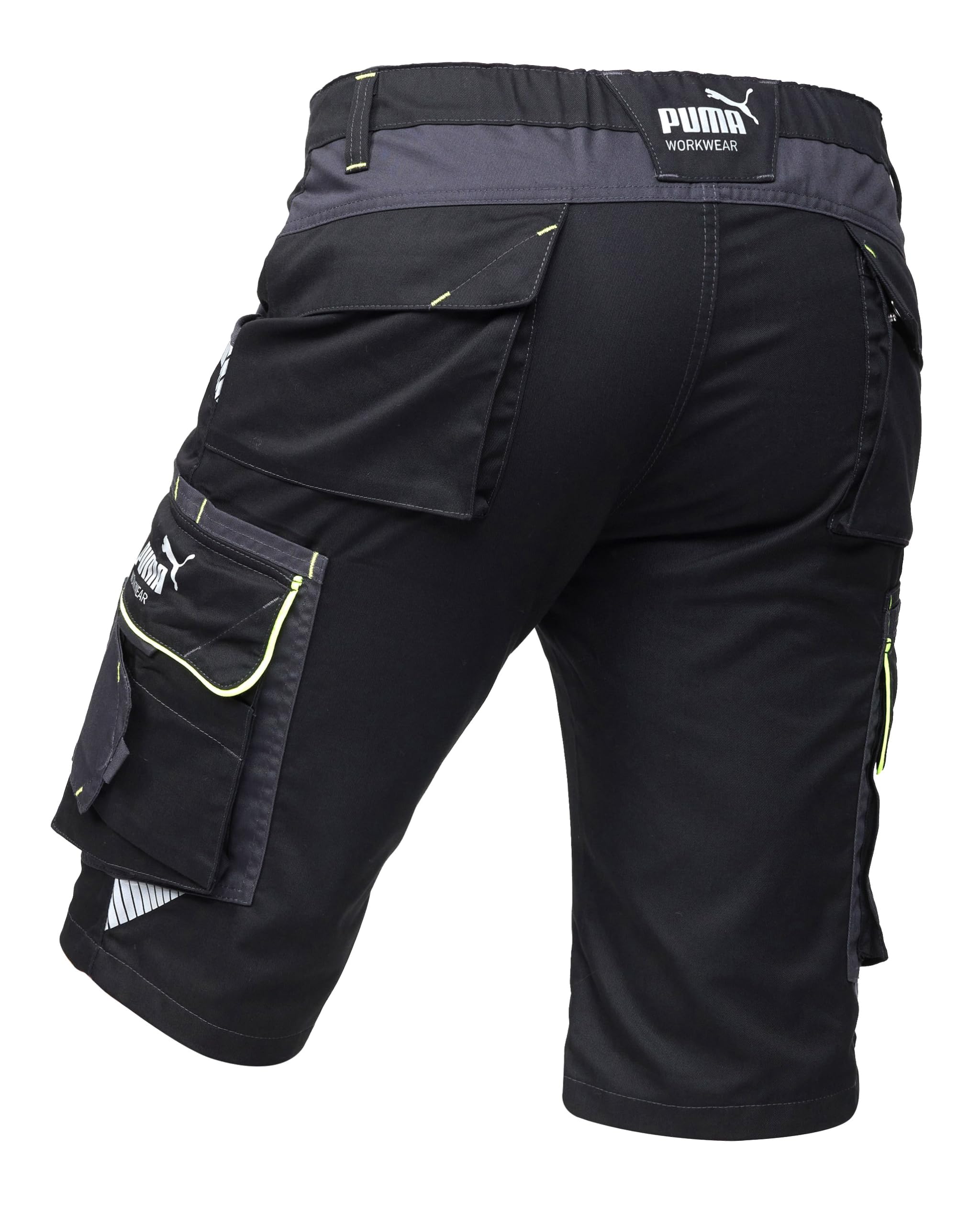 PUMA Workwear Precision X Arbeitsshorts - Kurze Arbeitshose Herren - Robustes, Flexibles Material - Viele Taschen und Reflektoren - Bequeme Passform - Ideal für Handwerk Heimwerk und Baugewerbe