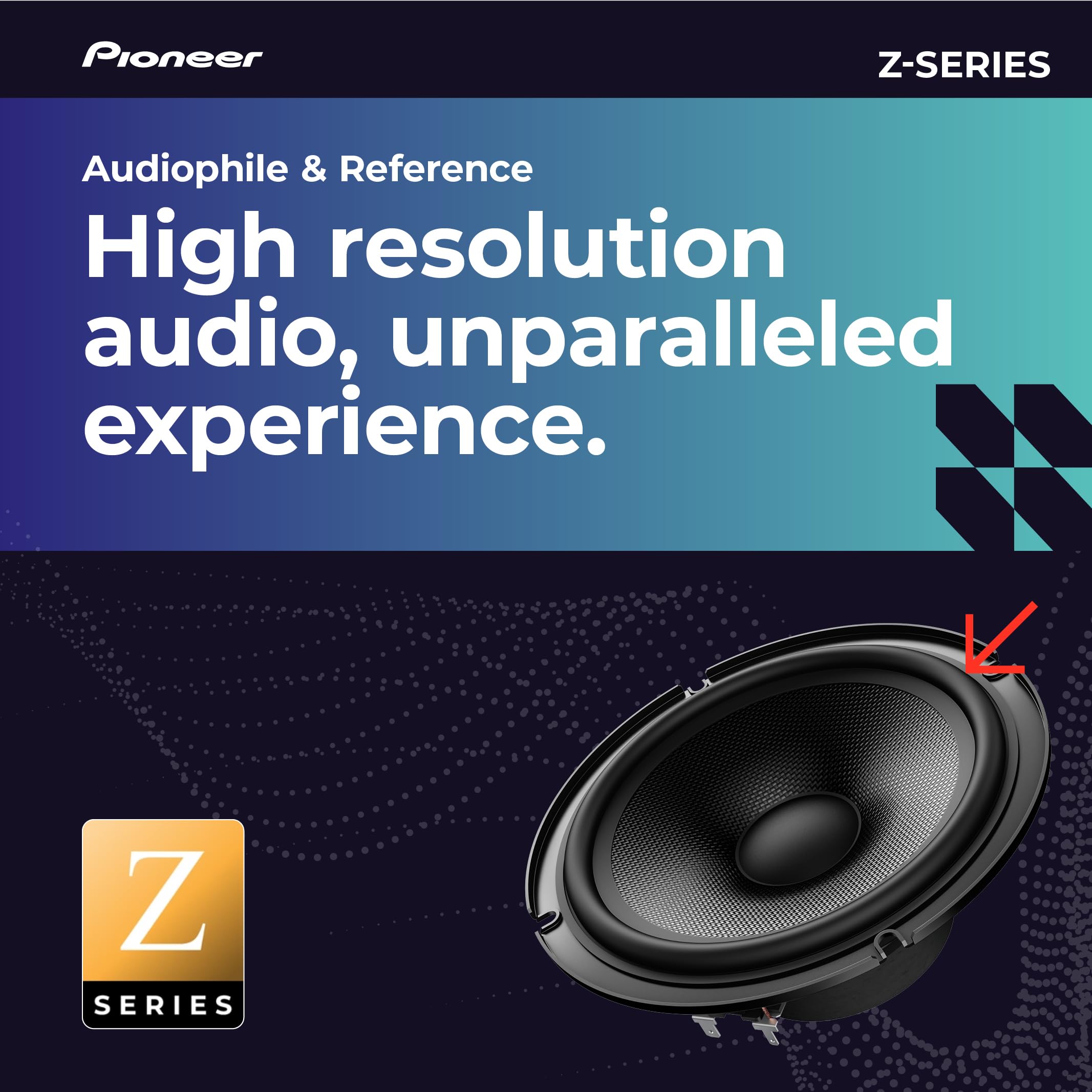 Pioneer TS-Z65CH - 17cm 2-drożny system głośników komponentowych (330 W)