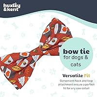 Vista 8 de Huxley & Kent Pajarita para mascotas para perros y gatos – Accesorio ajustable para collar de gancho y bucle de Halloween – Lindo y cómodo