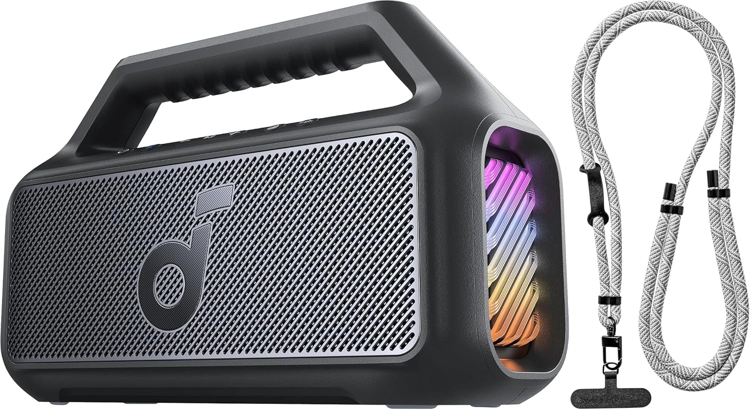 Boom 2 by Anker, 80W Outdoor Bluetooth Speaker *2 & Phone Lanyard (Bundle)