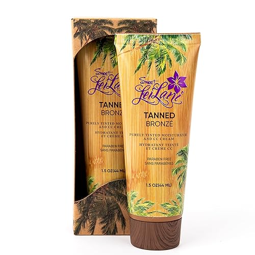 Miniatura 3 de Sweet LeiLani Crema hidratante puramente teñida para cara, protector solar mineral hidratante no químico para la cara con vitaminas esenciales,