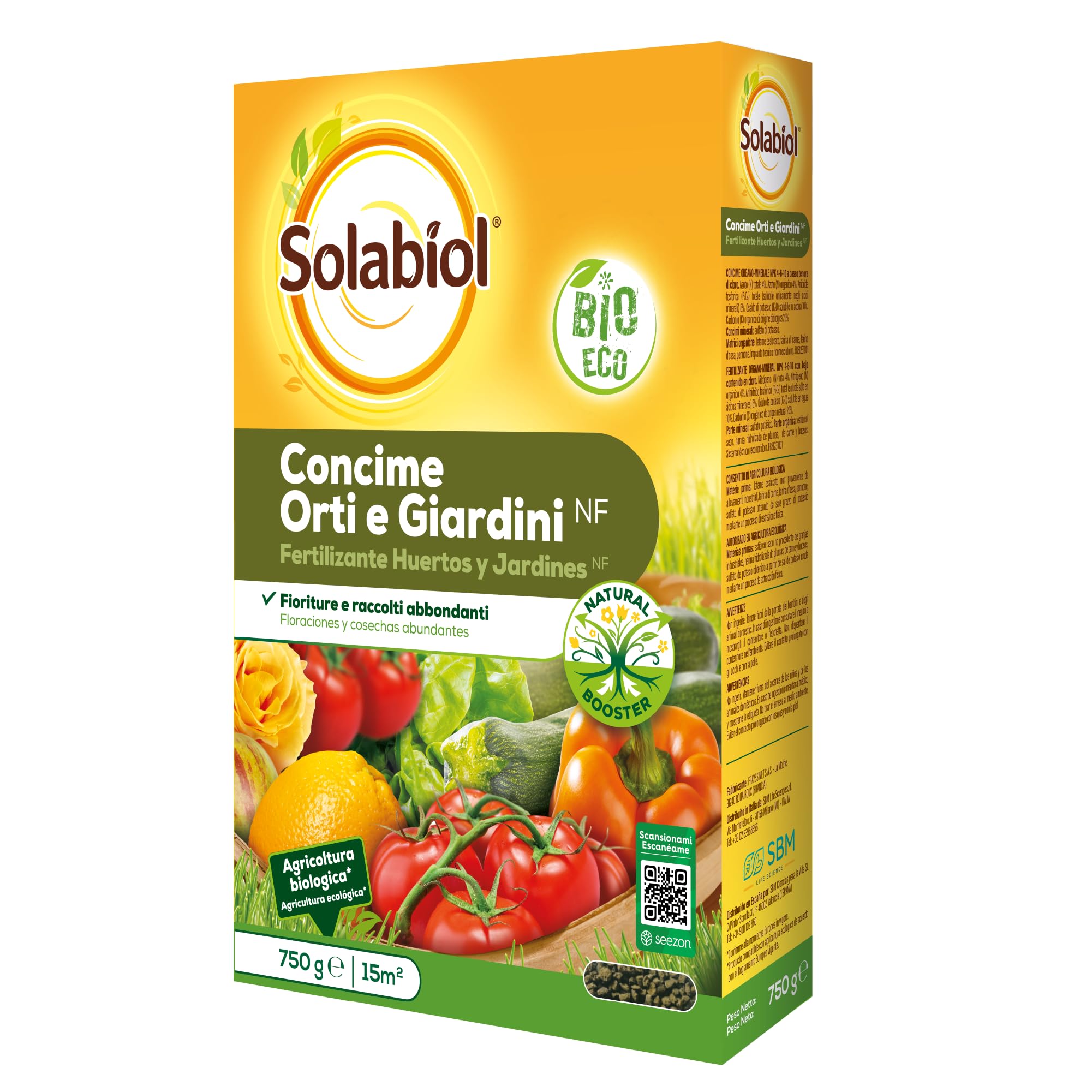 Solabiol Concime per orto domestico 750 g