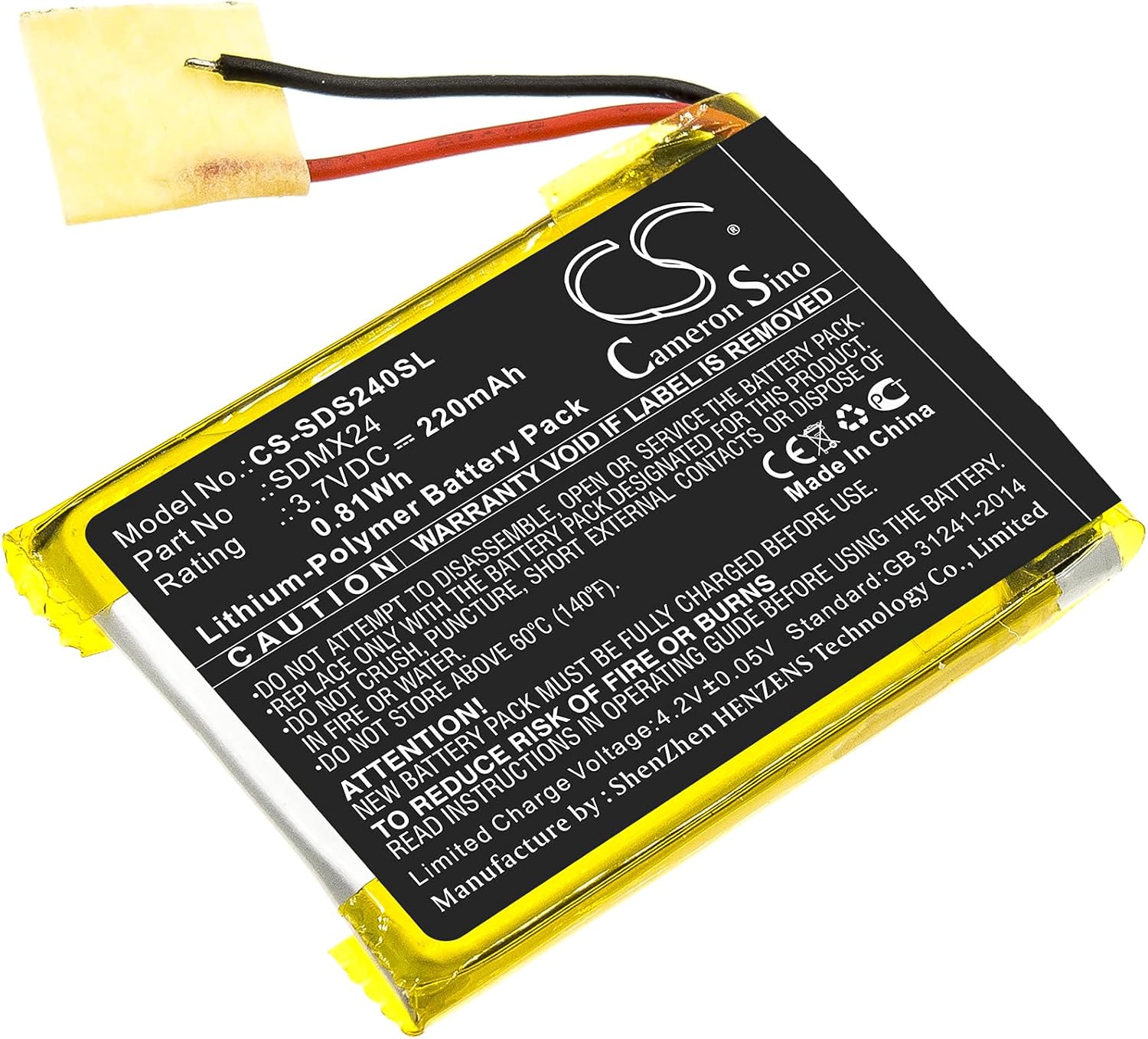 Cameron Sino Replacement Battery For Motorola Phones - 720mAh Li-ion