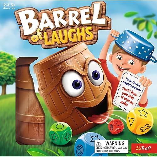 Miniatura 2 de Trefl Barrel of Laughs - Juego de mesa familiar, juego de dados, juego de cartas, juego de fiesta para adultos y niños a partir de 5 años