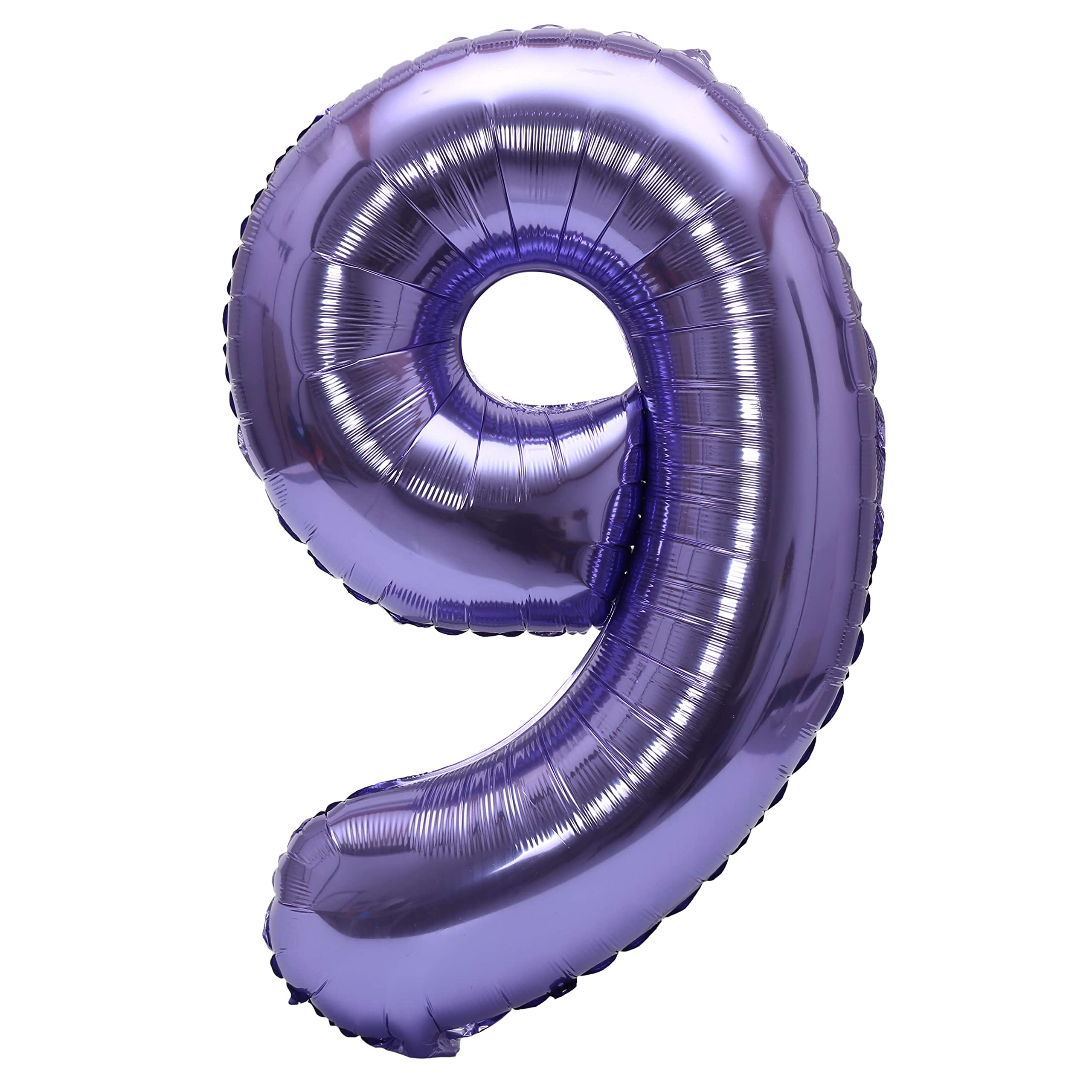 YPSelected 32 Inch Large Foil Helium Number Balloon Birthday Wedding Party 0-9 (Purple, 9)