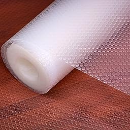 食器棚シート40x600cm シェルフライナー キッチンシート 無地 EVA製 保護シート 保護マット 滑り止め 防虫 抗菌 防カビ 収納シート 引き出しシート 冷蔵庫マット 本棚マット 自由裁断(透明,40x600cm)