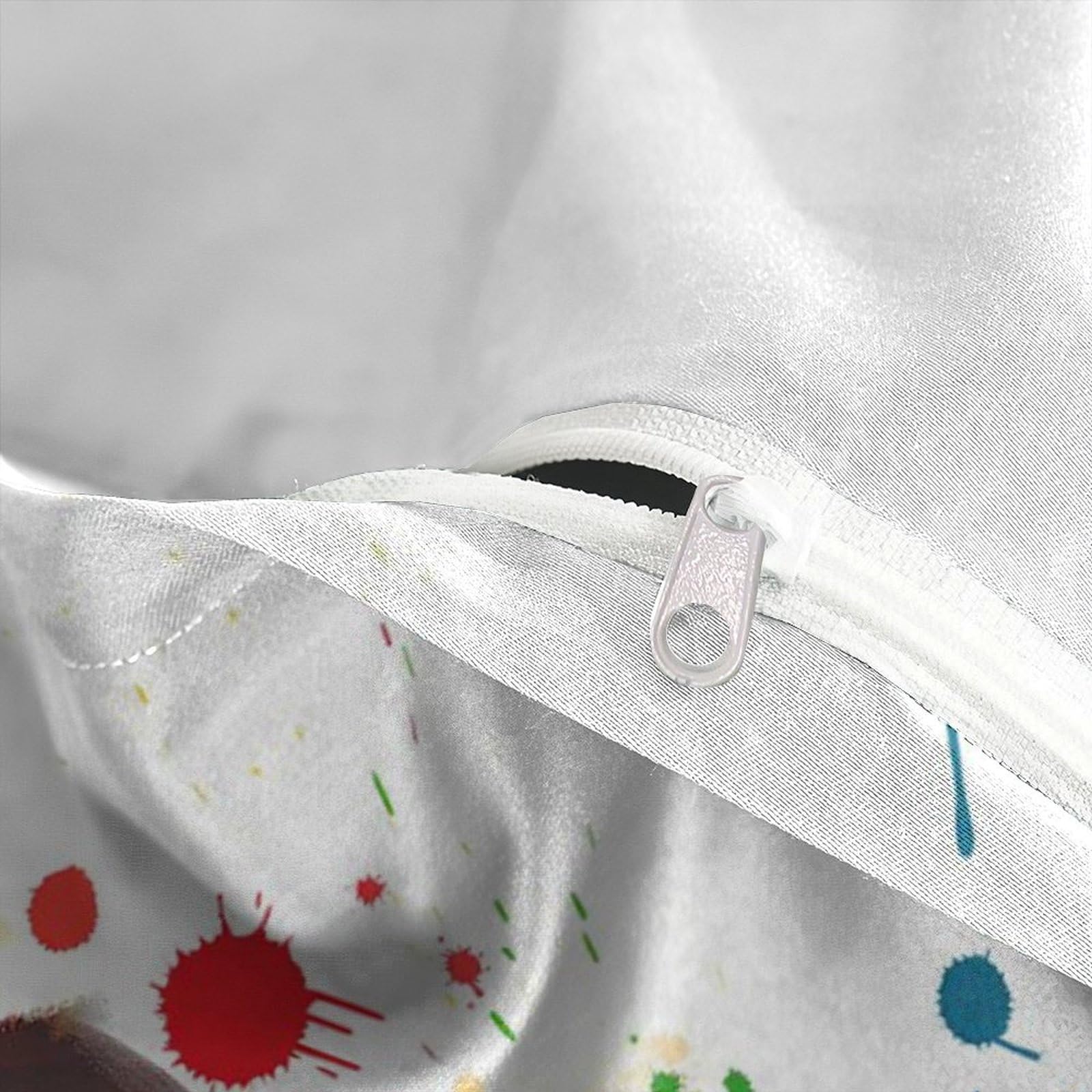 simpatico modello di cucciolo Set Di Biancheria Da Letto Con Copripiumino E Federe,motivo Color Reversibile,facile Da Lavare,anallergico,morbido E Liscio Matrimoniale Double（200x200cm）