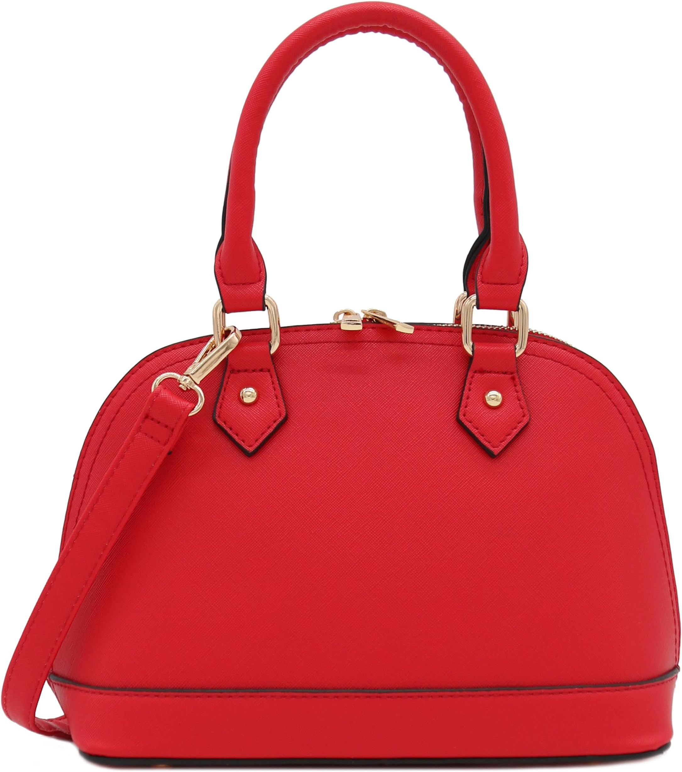 Zip-Around Saffiano Classic Dome Satchel