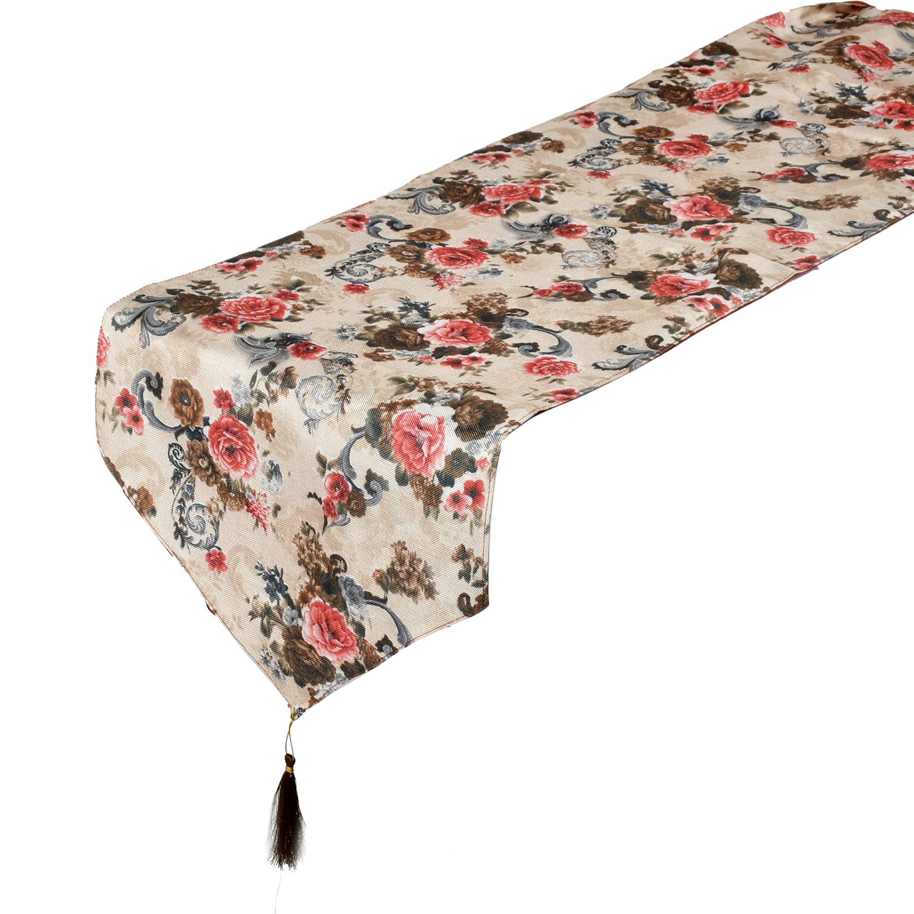 Kuber Industries Flower Design Cotton Table Runner for Family Dinners or Gatherings, Indoor or Outdoor Parties & Everyday Use, 16"x68"inch (Pink) (B097ZXBC64) Amazon Price History, Amazon Price Tracker