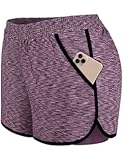 Womens 2 in1 Running Athletic Workout Yoga Shorts with Pockets S-XXXL
