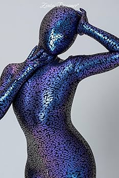アートソン製 女性サイズ・パープル全身タイツ ZENTAI、コスプレ