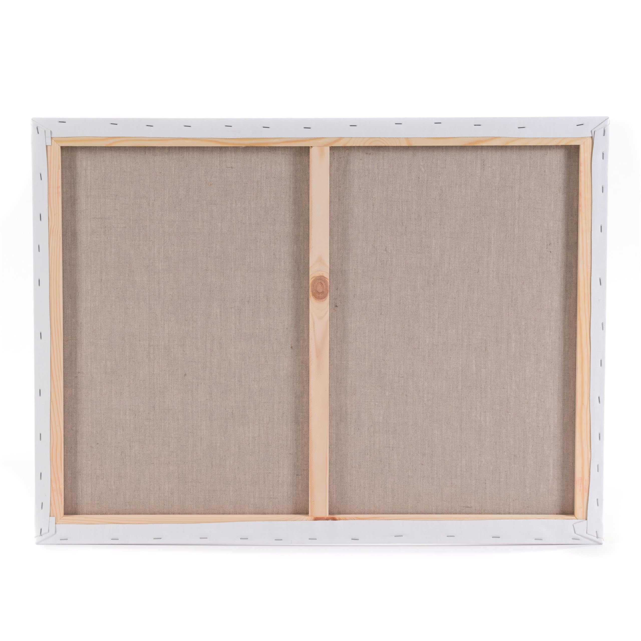 ARTIKUM 2X Lino Premium 80x100cm | Tela su Telaio a barella 80 x 100 cm | Tela 100% Lino ±430 g/m² Tripla innescata, pronta a dipingere Telaio a barella con Tela