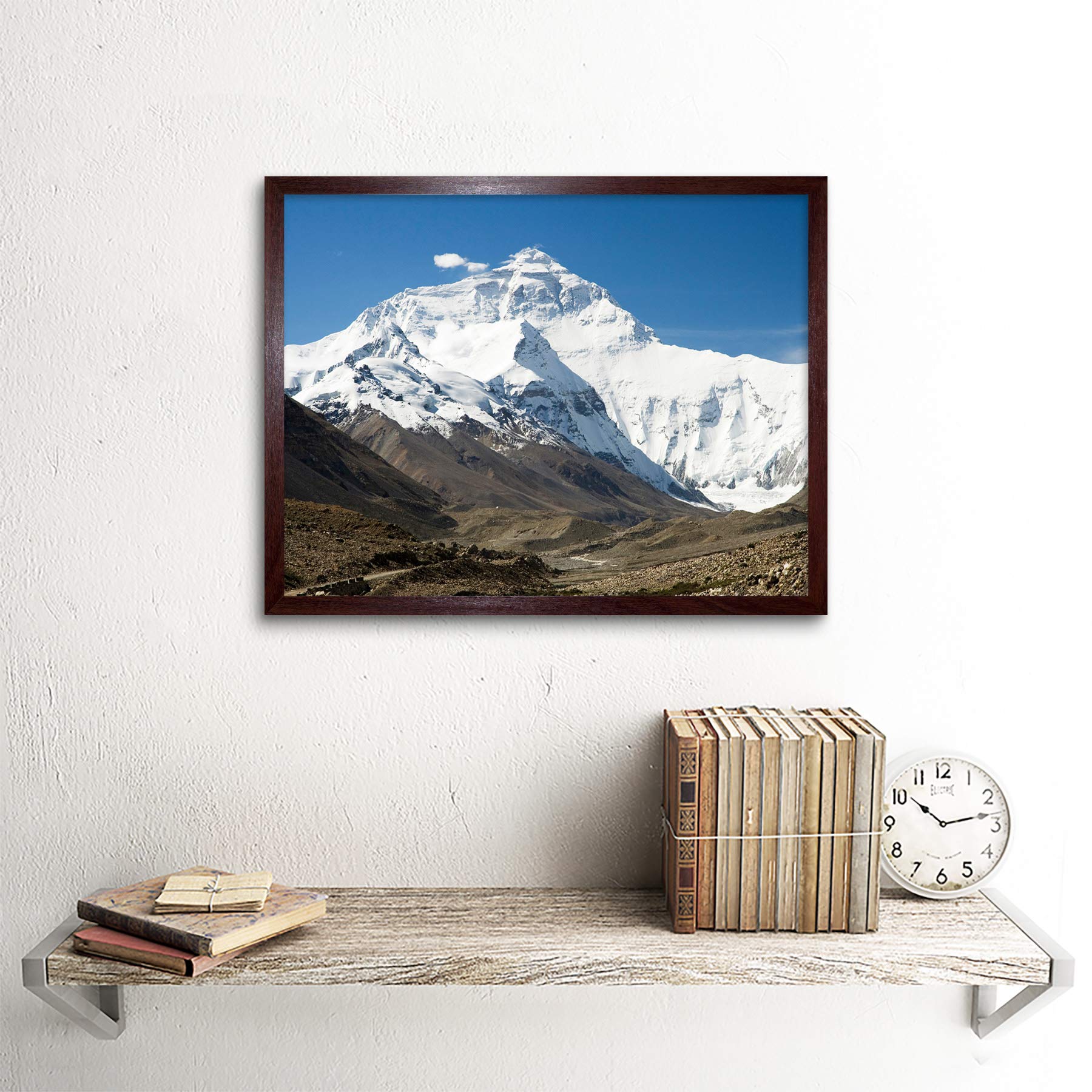 額縁付きネパール エベレスト山岳風景画 / Framed Mt. Everest Amazon.com: Galuzzi Mount Everest North Face Mountain Photo