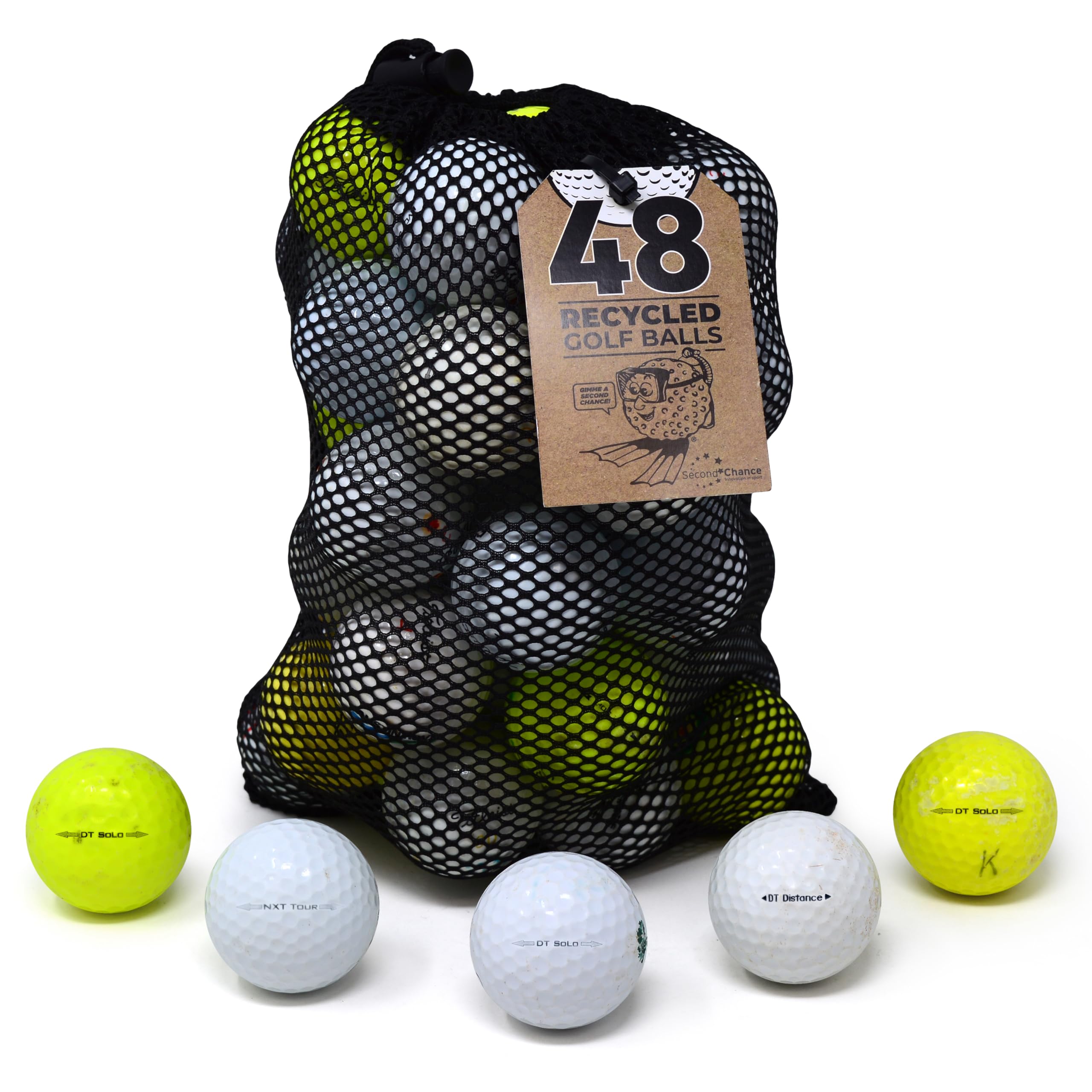 Second Chance Lake Golf Balls For Titleist Mixed Models Grade B Golf Balls for Golfers - Premium Used Lake Balls for Affordable Quality and Performance - 24 Balls