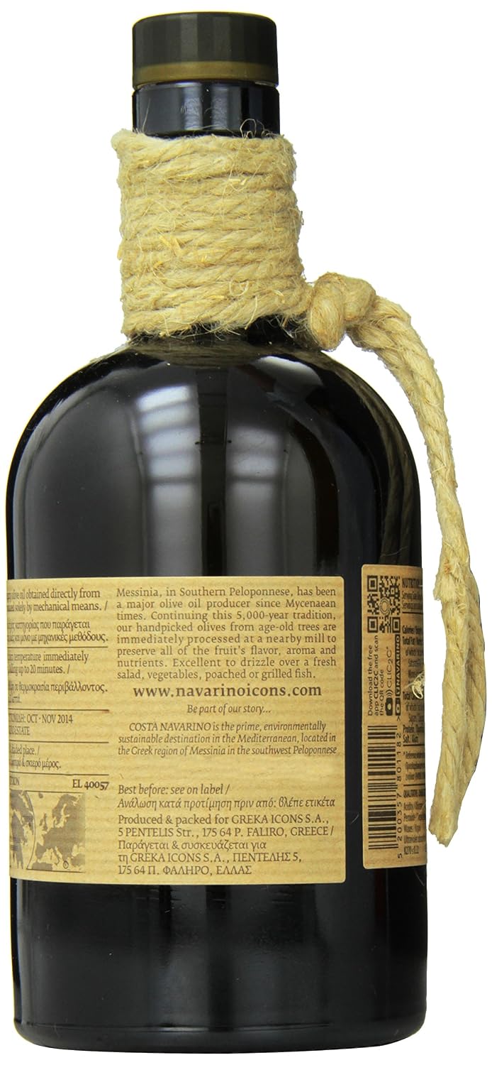 NAVARINO ICONS Eleon Greek Estate Virgin Olive Oil, 16.9 Fluid Ounce