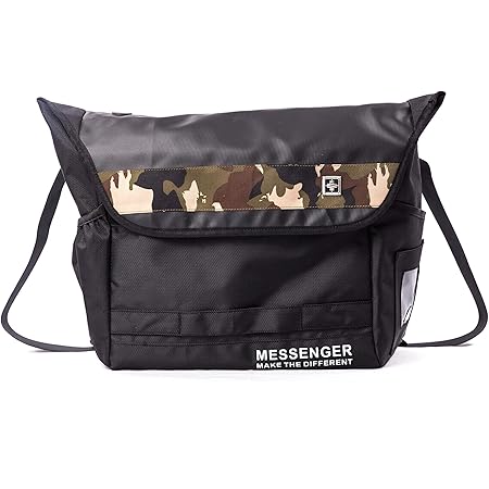 Amazon Swisswin メンズ メッセンジャーバッグ ワンショルダー 大容量 通勤 通学 2色 Sw カモフラージュ Swisswin スイスウィン メッセンジャーバッグ