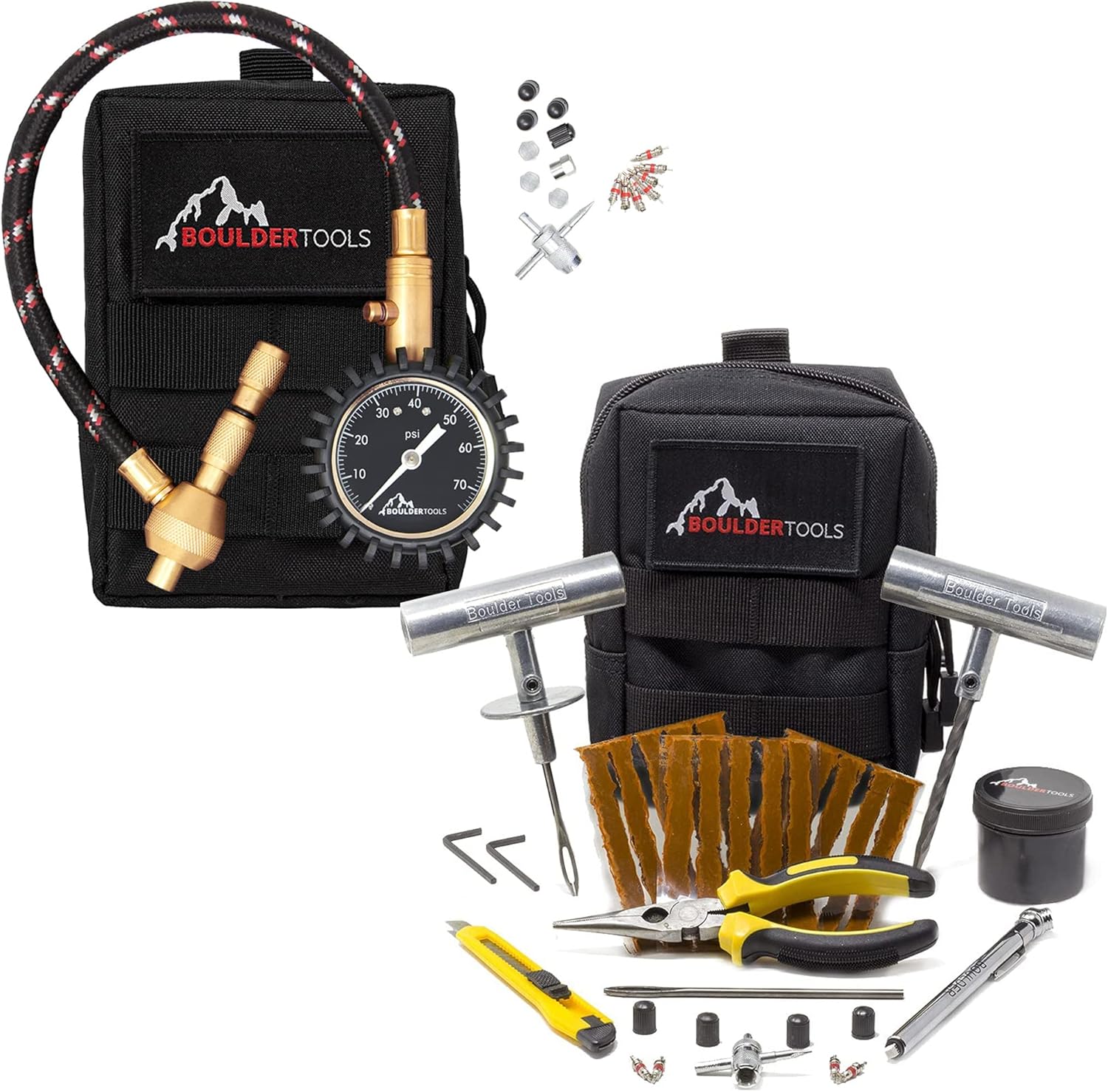 Boulder Tools Heavy Duty Rapid Tire Deflator & Molle Pouch