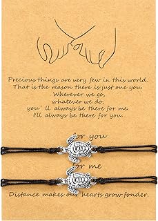 2 Piezas Pulseras de Pareja Mujeres Amistad graduación Parejas Cumpleaños Regalo