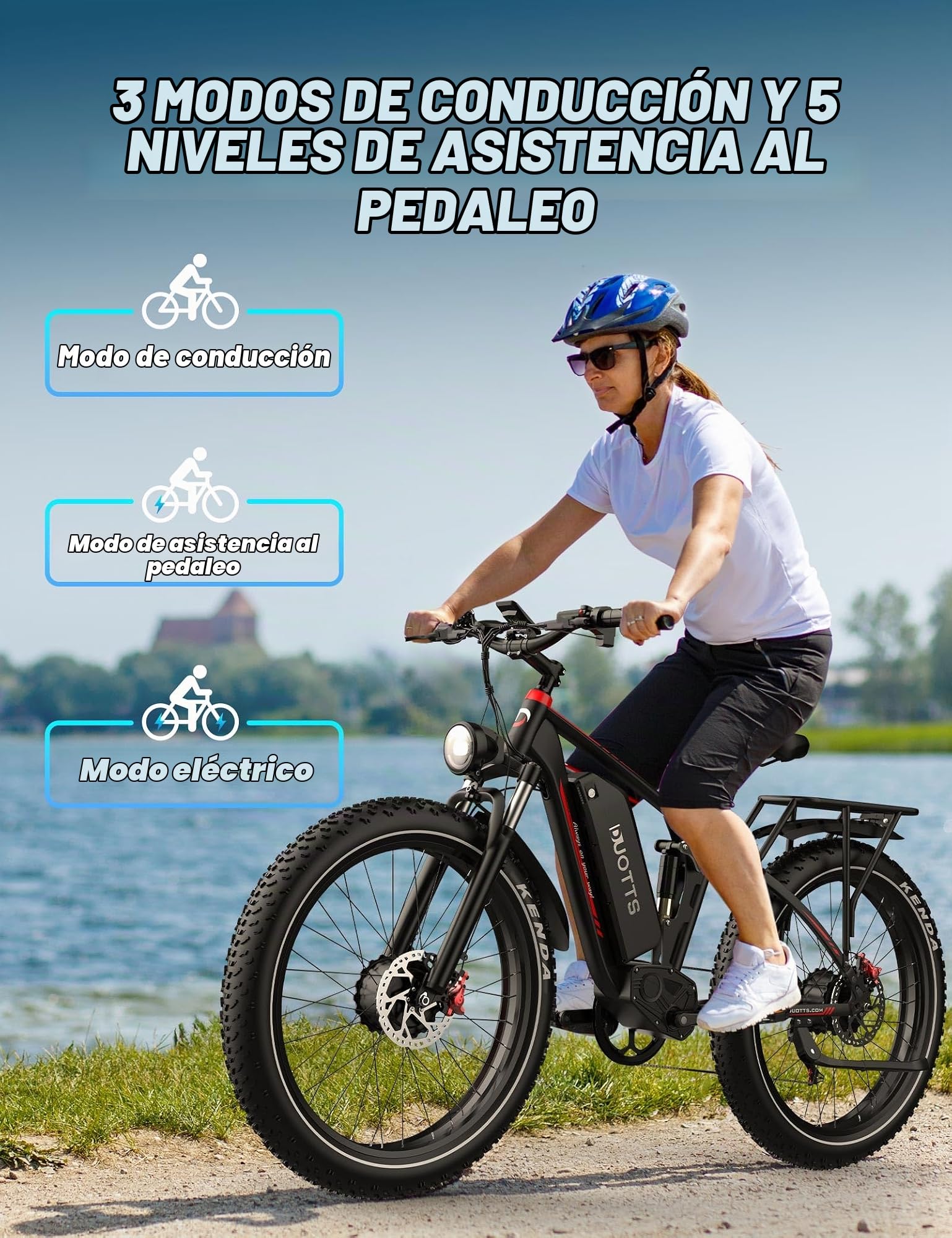 S26 Bicicleta Eléctrica de Montaña Incluye Doble Motor 250W, Bici Eléctrica Fat 26x4 con Batería 48V 20Ah,Autonomía 120KM, Frenos Hidráulicos & App Bluetooth,Ideal para Aventuras Off-Road