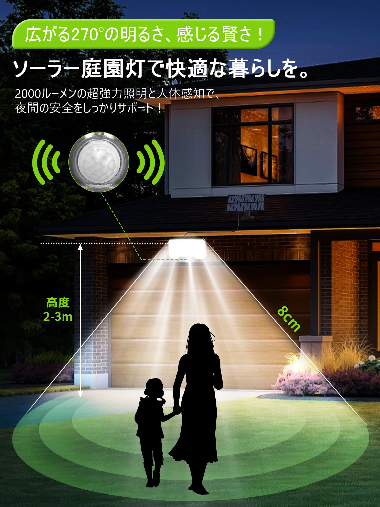 Amazon.co.jp : TommyBear センサーライト 屋外 ソーラー （234LED
