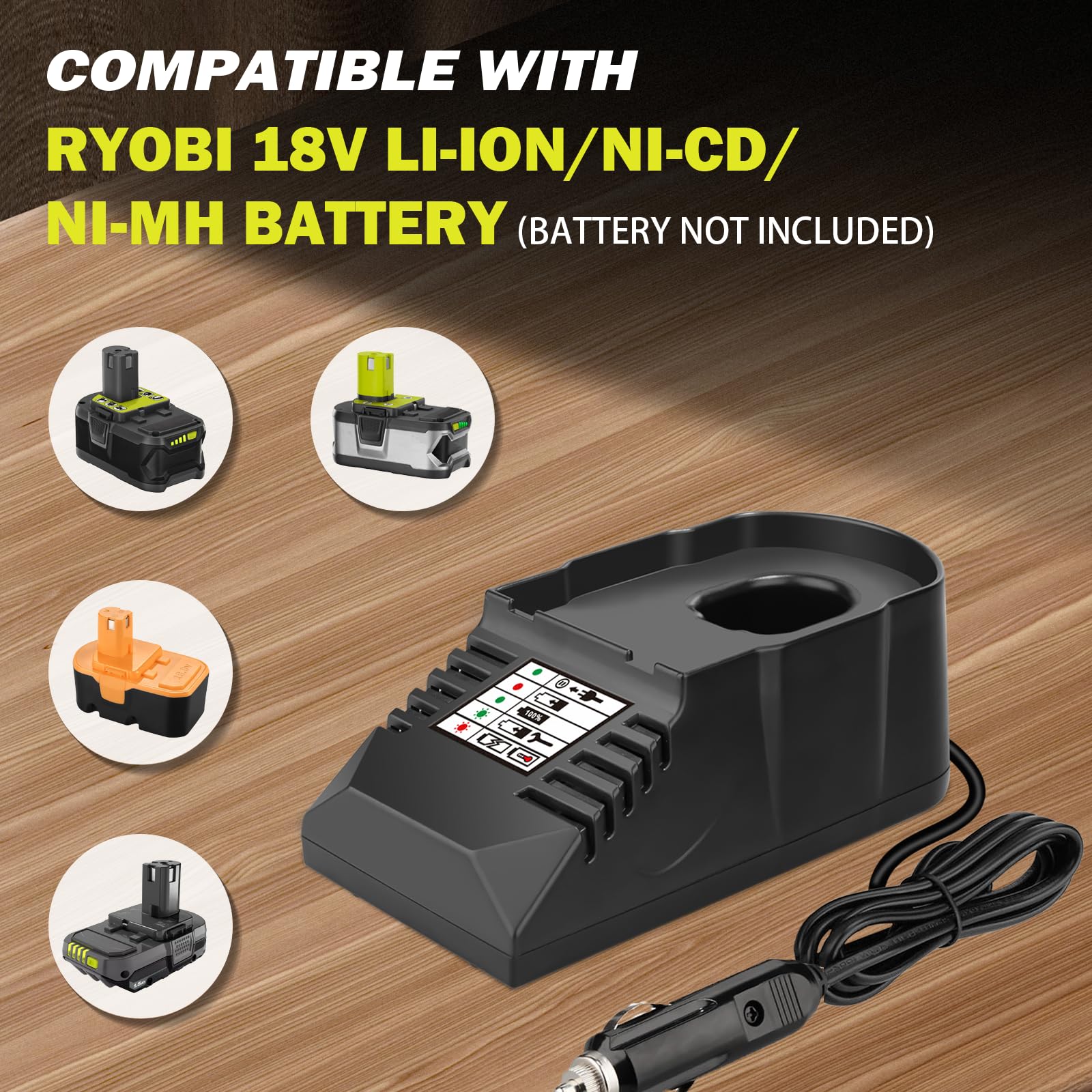 ryobi cigarette lighter Amazon.com: for Ryobi 18V Battery Charger Replacement, Car Charger for Ryobi  18V Lithium ion & Ni-cad & Ni-Mh Battery with Cigarette Lighter Plug  Vehicle Charger : Tools & Home Improvement