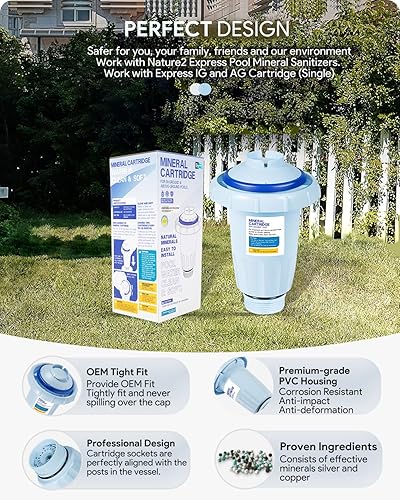 Miniatura 6 de Cartucho mineral de repuesto Nature2 Express W28175 para desinfectantes de piscinas, para piscinas enterradas y sobre el suelo de hasta 30,000