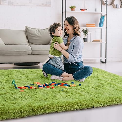 Miniatura 60 de Rostyle - Alfombras suaves y esponjosas para el dormitorio, sala de estar, alfombras peludas, alfombra de Navidad para niñas, niños, alfombras