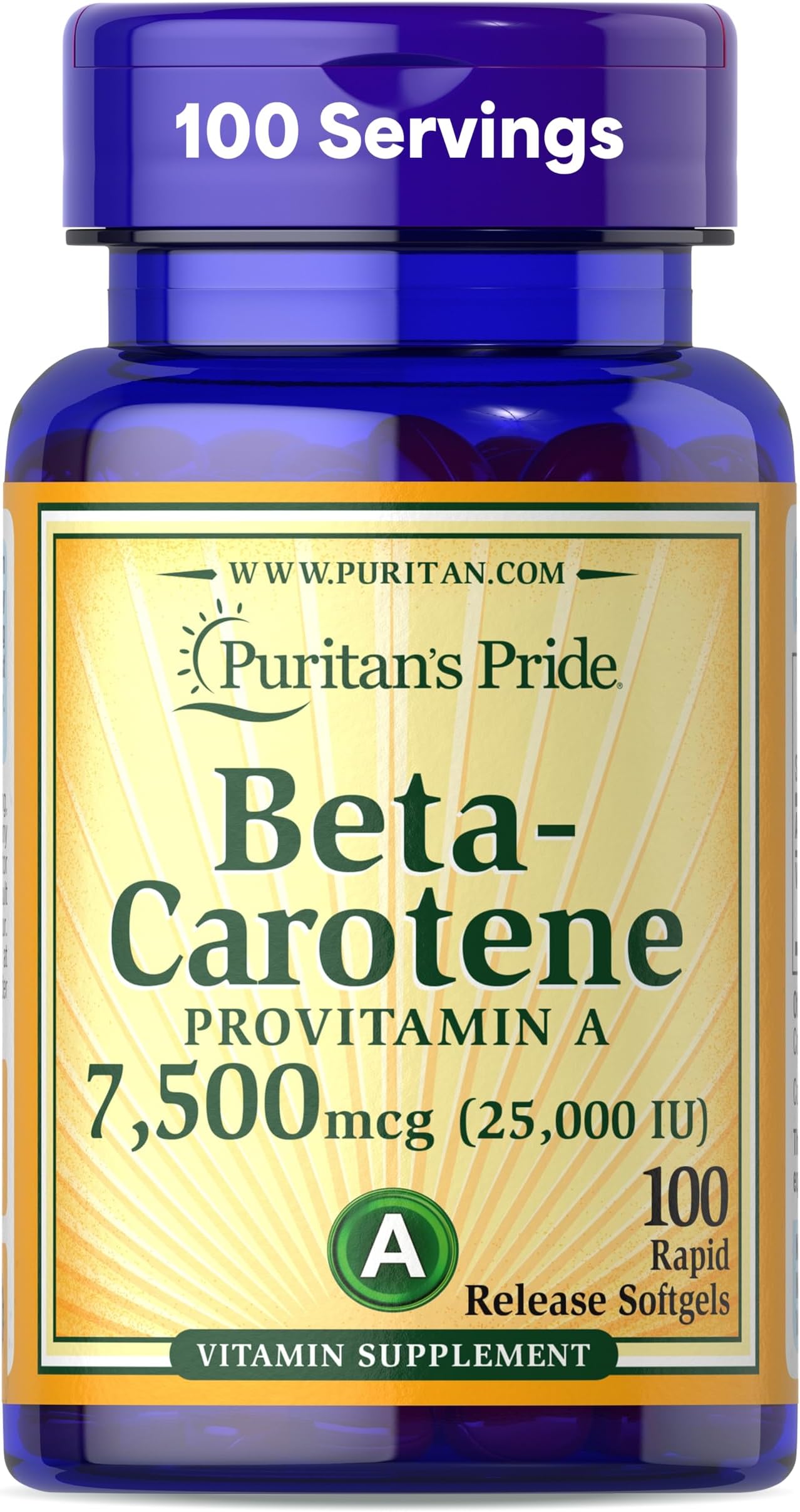 Beta-Carotene Beta-Carotene 25,000IU 100 Tablets