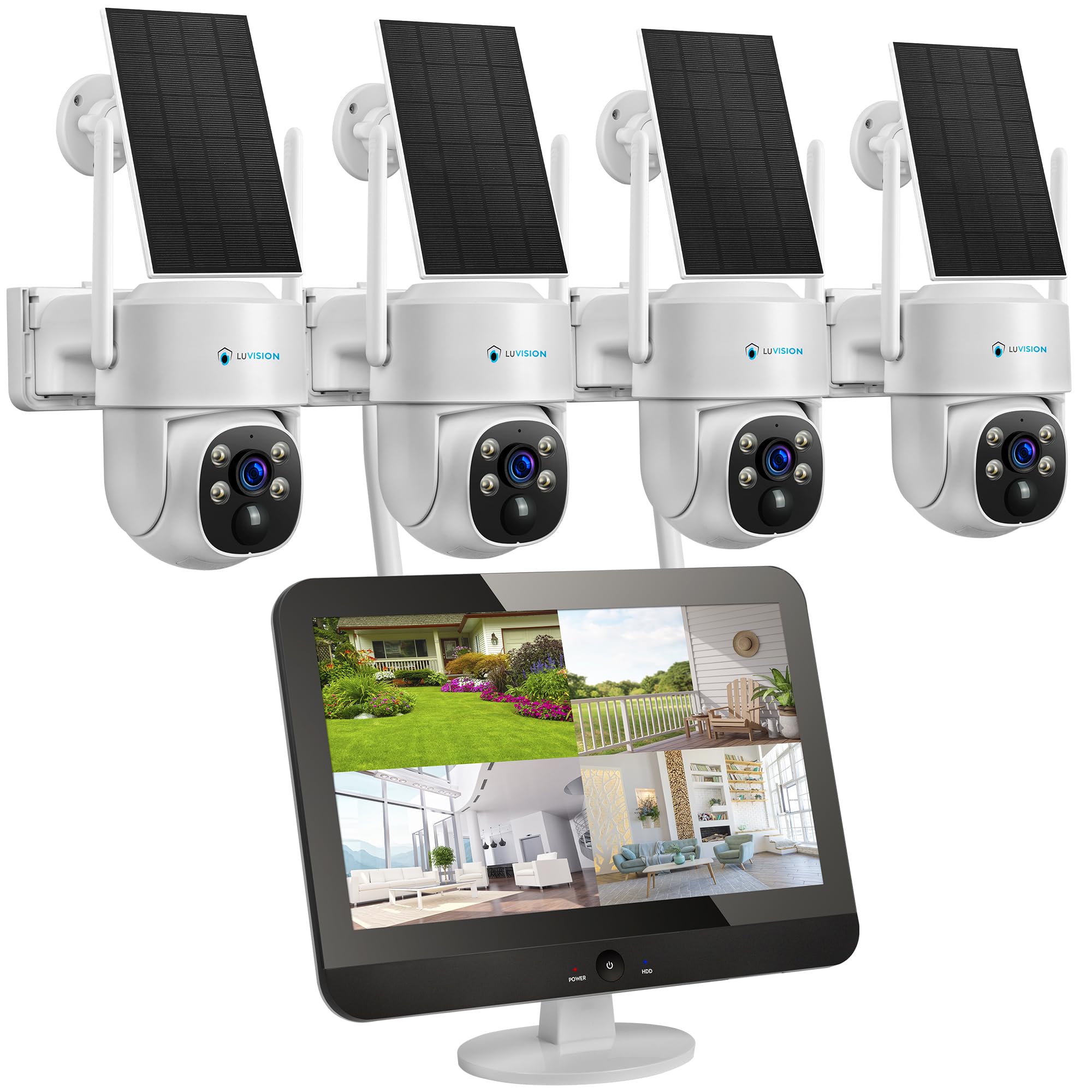 LUVISION Dual WLAN Überwachungssystem mit PTZ-Kameras