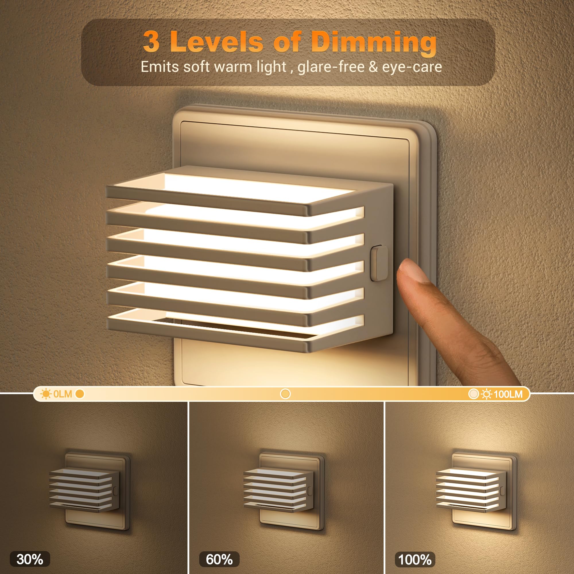 Briloner - Luce Notturna LED, luce bianca calda, luce da presa, lapada