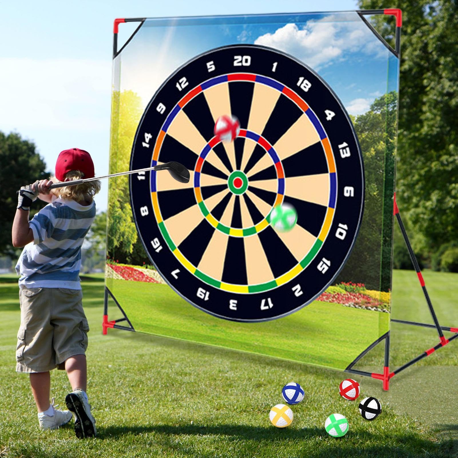 Set Golf Combate Infantil Set de Tapete Putting Resistente al Clima